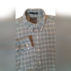 BD Baggies Shirt Mens Medium Gray Plaid Classic Outdoor Streetwear Rugged